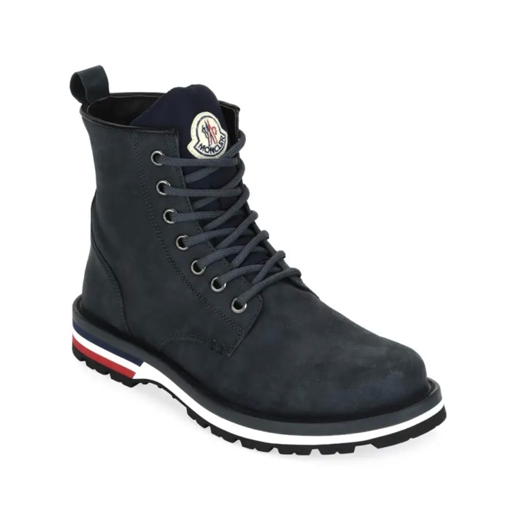 Moncler Vancouver Navy Suede Boots Men’s 42.5